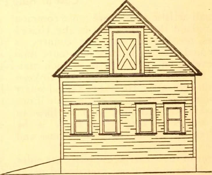 An illustration from Radford's Combined House and Barn Plan Book, 1908, leaf 212