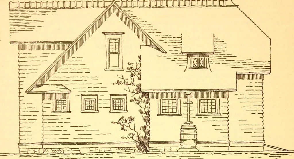 An illustration from Radford's Combined House and Barn Plan Book, 1908, leaf 214