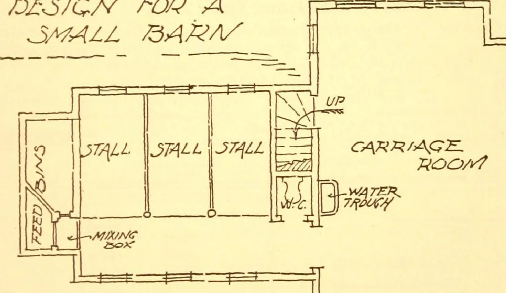 An illustration from Radford's Combined House and Barn Plan Book, 1908, leaf 214