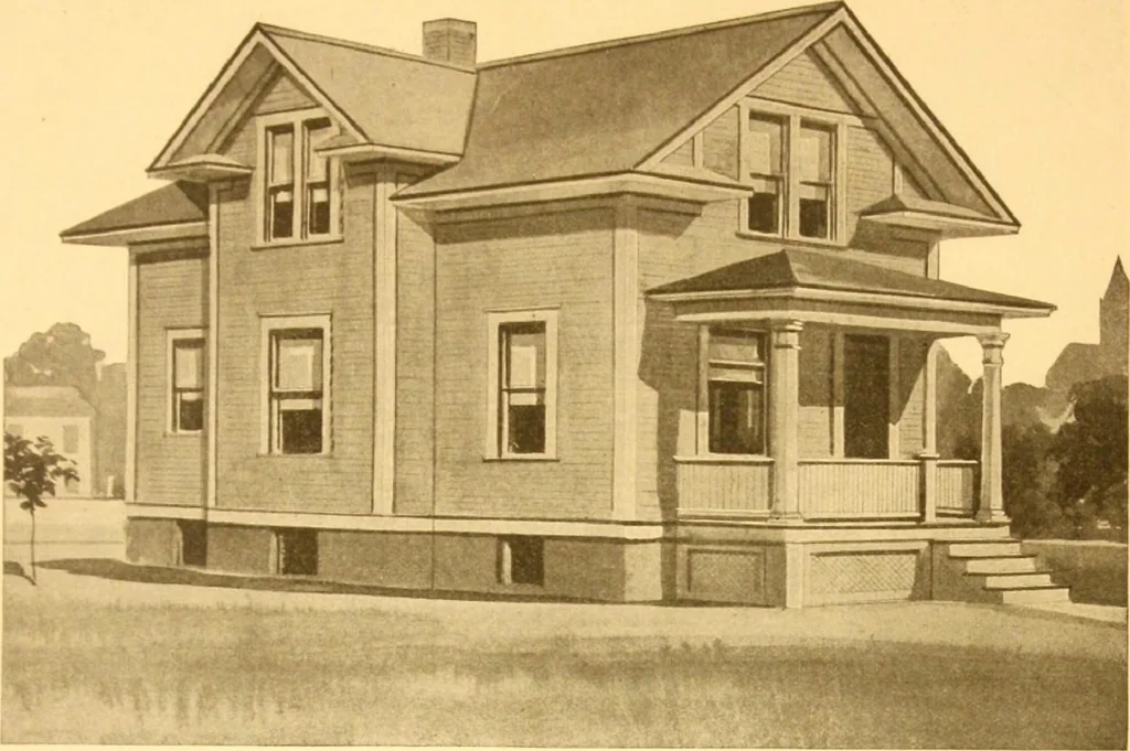 An illustration from Radford's Combined House and Barn Plan Book, 1908, leaf 22