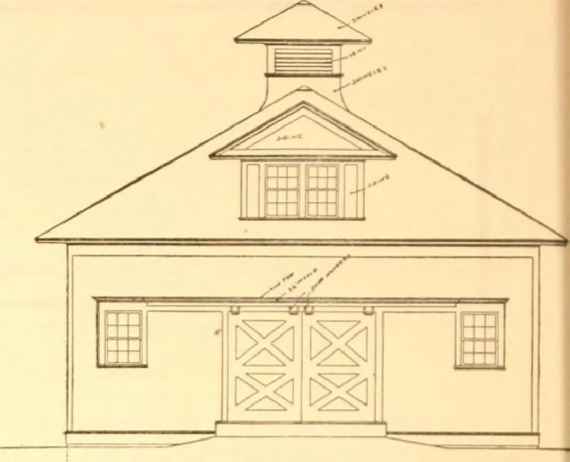 An illustration from Radford's Combined House and Barn Plan Book, 1908, leaf 221