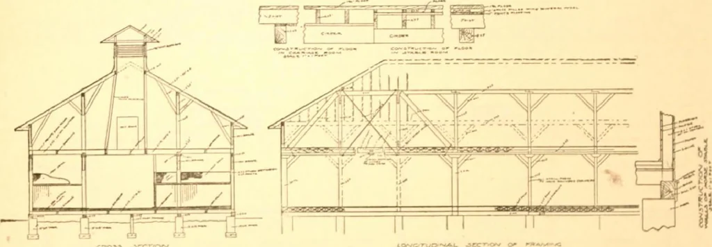 An illustration from Radford's Combined House and Barn Plan Book, 1908, leaf 221
