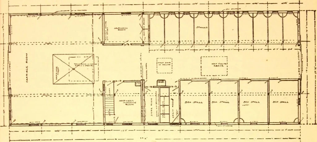 An illustration from Radford's Combined House and Barn Plan Book, 1908, leaf 222