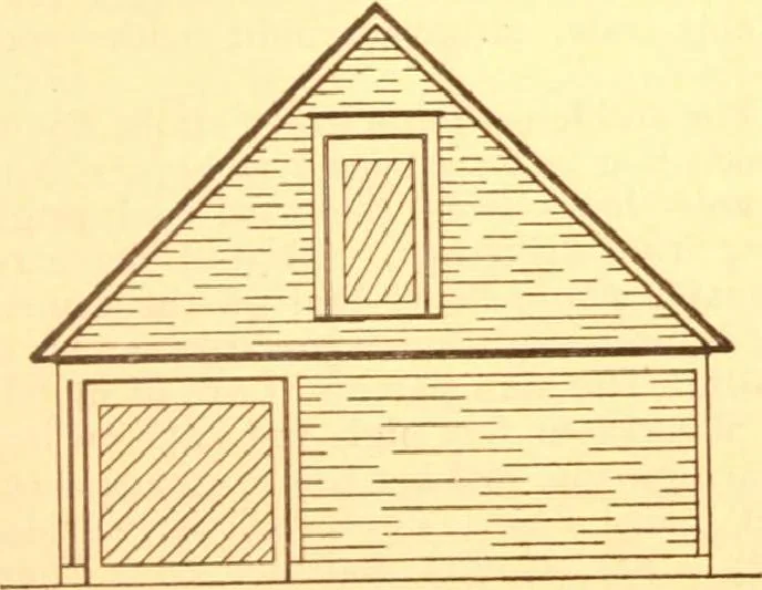 An illustration from Radford's Combined House and Barn Plan Book, 1908, leaf 224