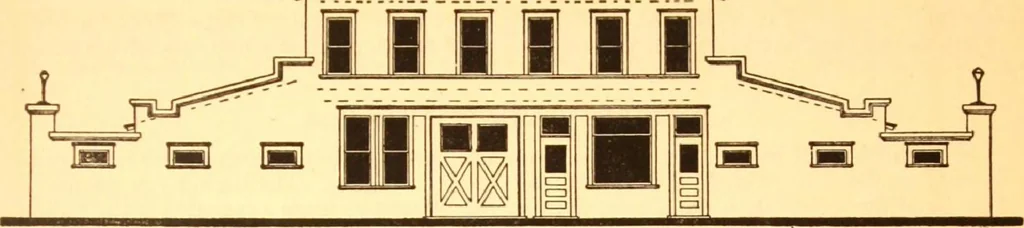 An illustration from Radford's Combined House and Barn Plan Book, 1908, leaf 226