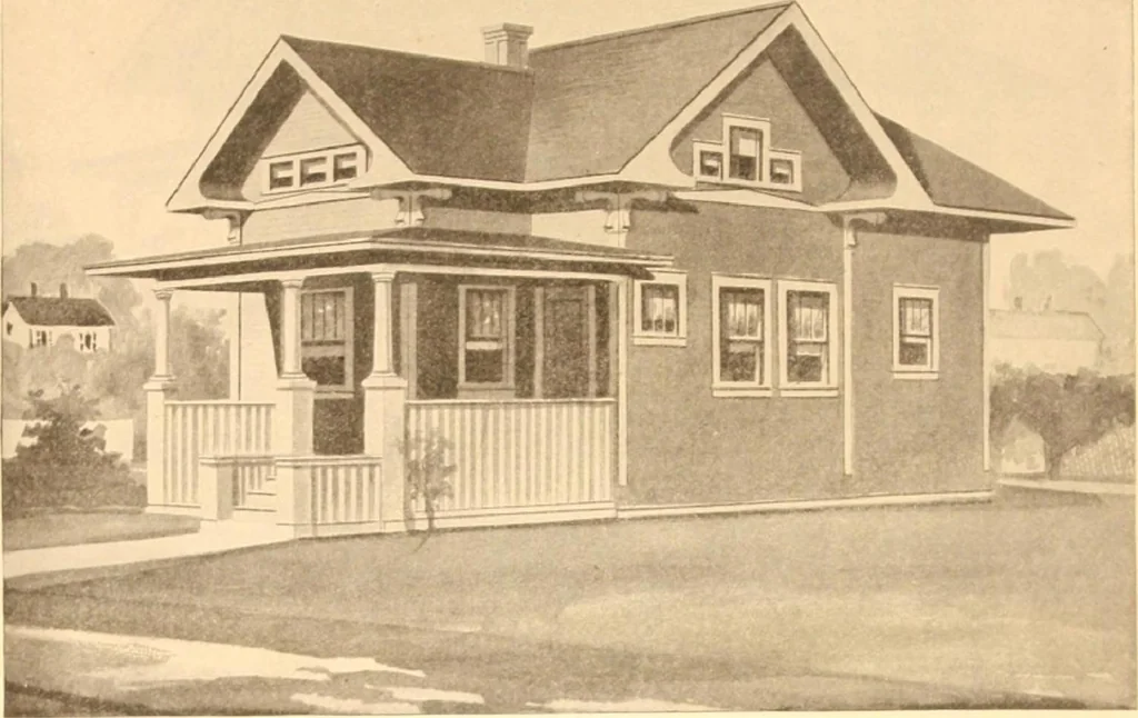 An illustration from Radford's Combined House and Barn Plan Book, 1908, leaf 23