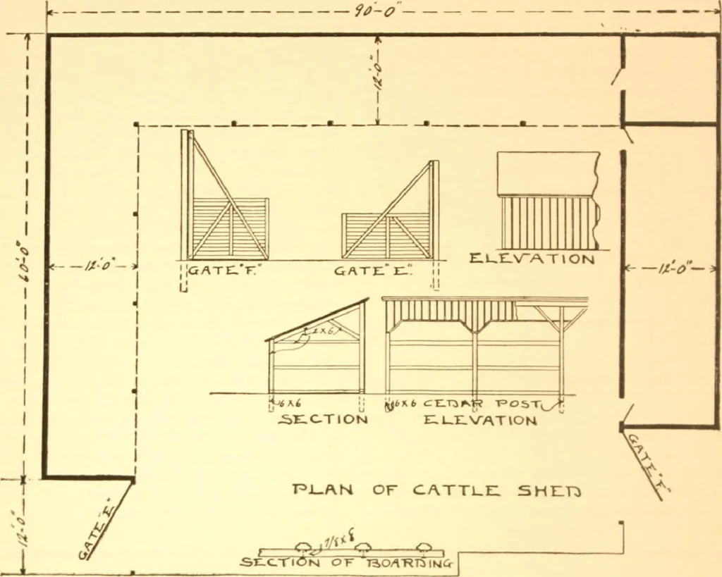 An illustration from Radford's Combined House and Barn Plan Book, 1908, leaf 237