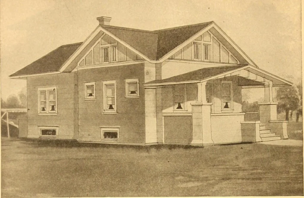 An illustration from Radford's Combined House and Barn Plan Book, 1908, leaf 24