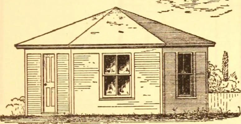 An illustration from Radford's Combined House and Barn Plan Book, 1908, leaf 242