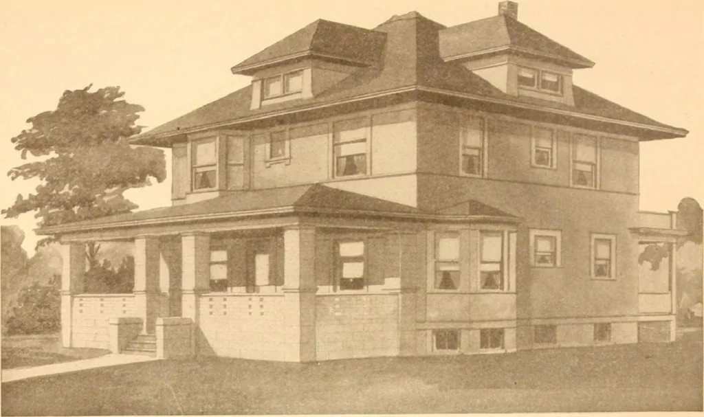 An illustration from Radford's Combined House and Barn Plan Book, 1908, leaf 25