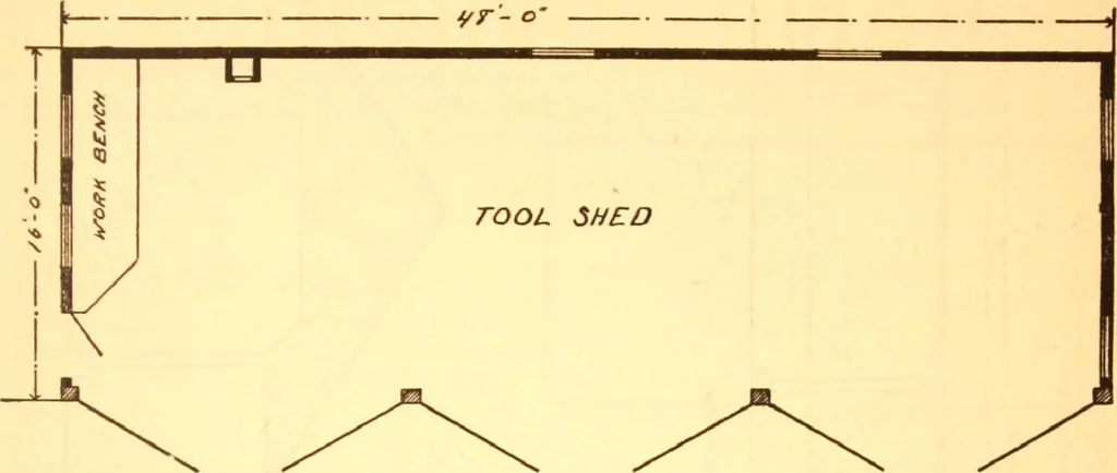 An illustration from Radford's Combined House and Barn Plan Book, 1908, leaf 262