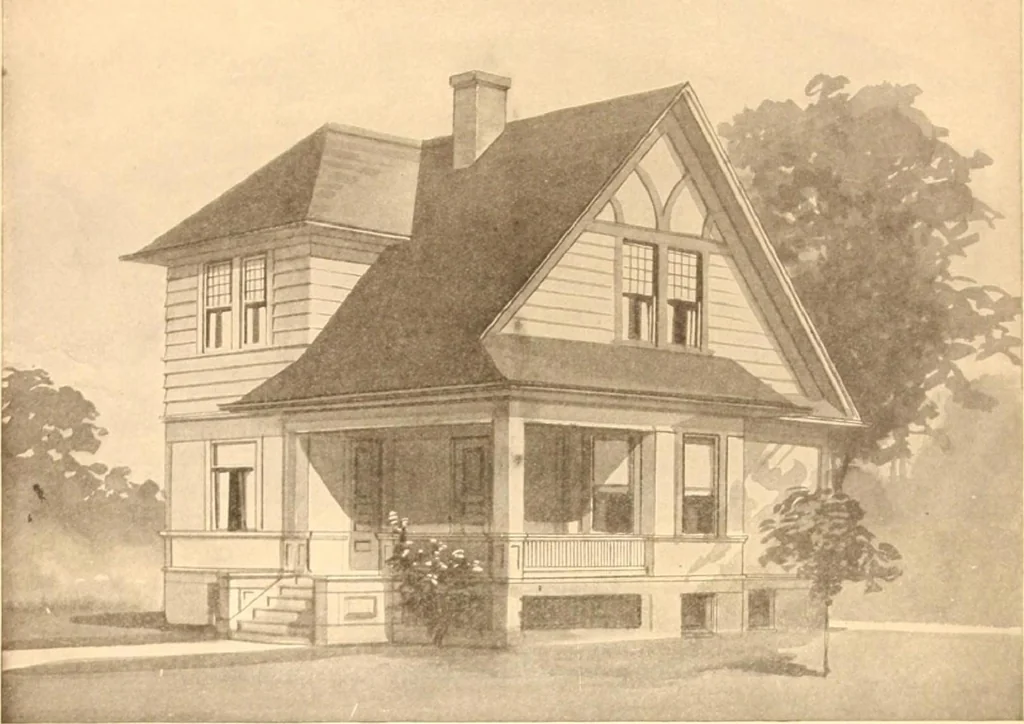 An illustration from Radford's Combined House and Barn Plan Book, 1908, leaf 27