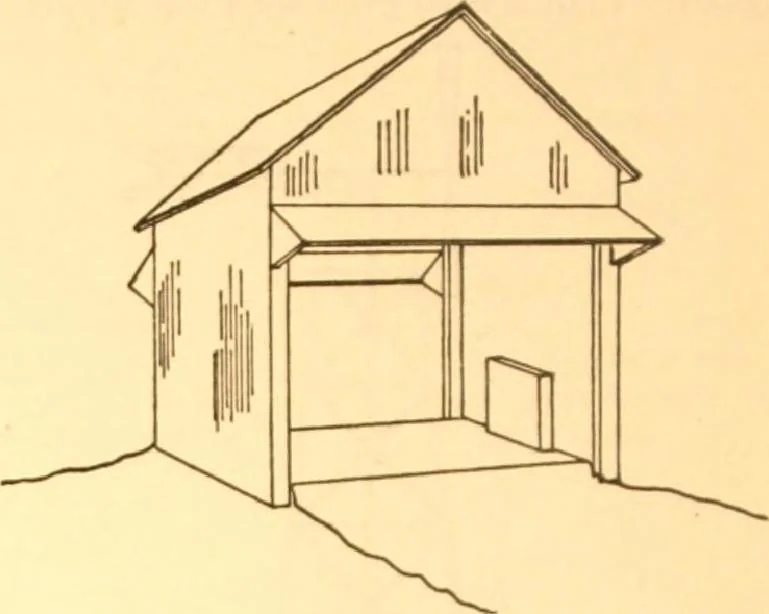An illustration from Radford's Combined House and Barn Plan Book, 1908, leaf 279