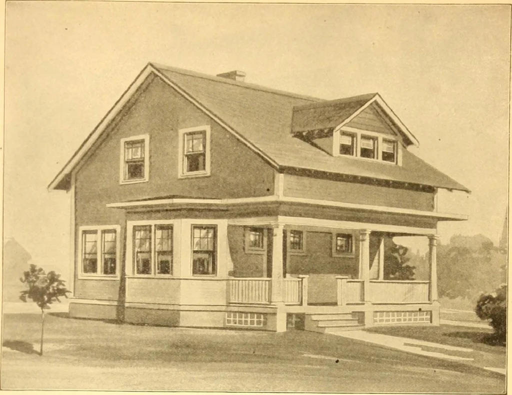 An illustration from Radford's Combined House and Barn Plan Book, 1908, leaf 28