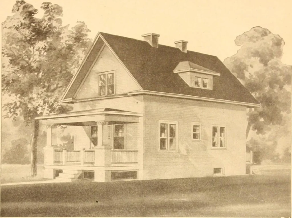 An illustration from Radford's Combined House and Barn Plan Book, 1908, leaf 29