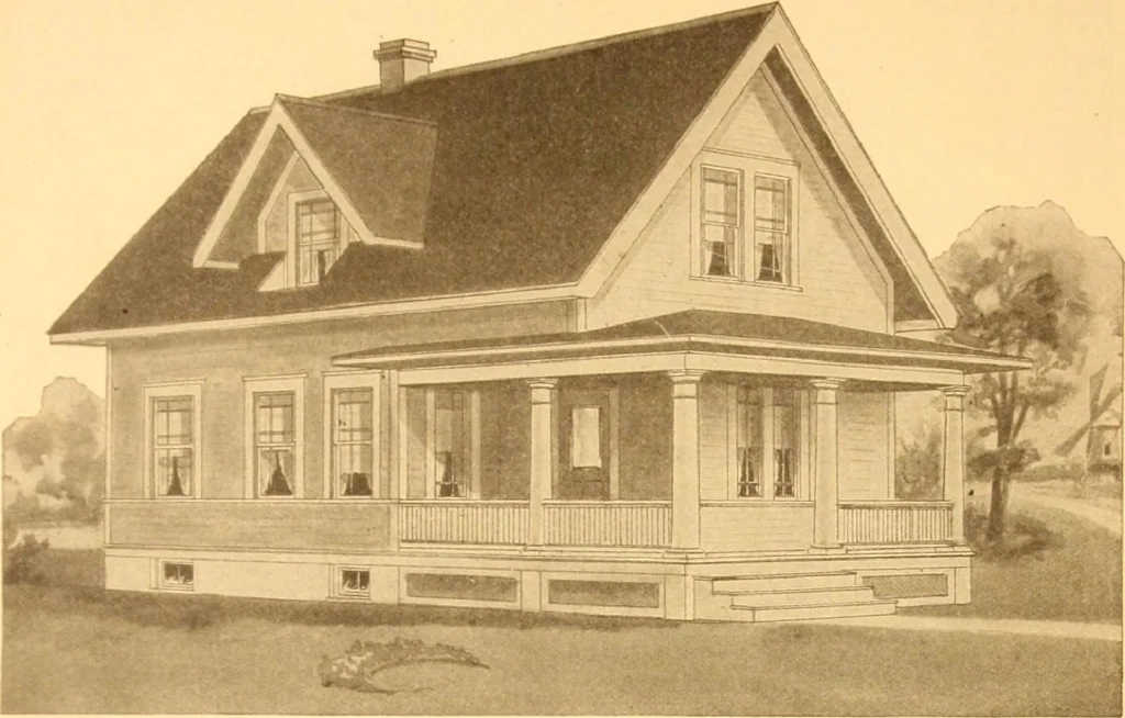 An illustration from Radford's Combined House and Barn Plan Book, 1908, leaf 30