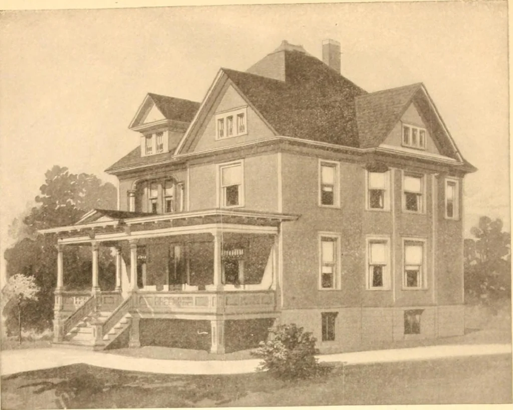 An illustration from Radford's Combined House and Barn Plan Book, 1908, leaf 31