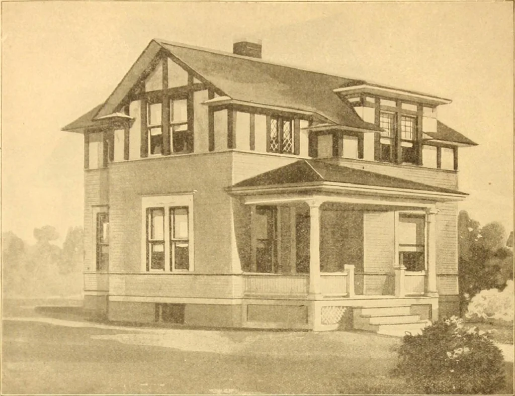 An illustration from Radford's Combined House and Barn Plan Book, 1908, leaf 32
