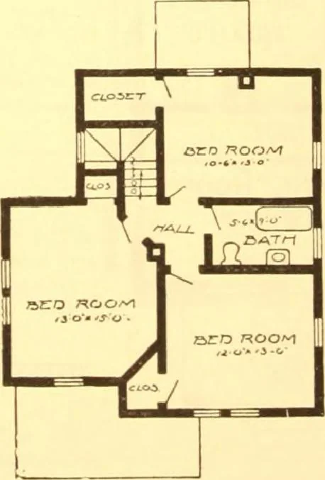 An illustration from Radford's Combined House and Barn Plan Book, 1908, leaf 32