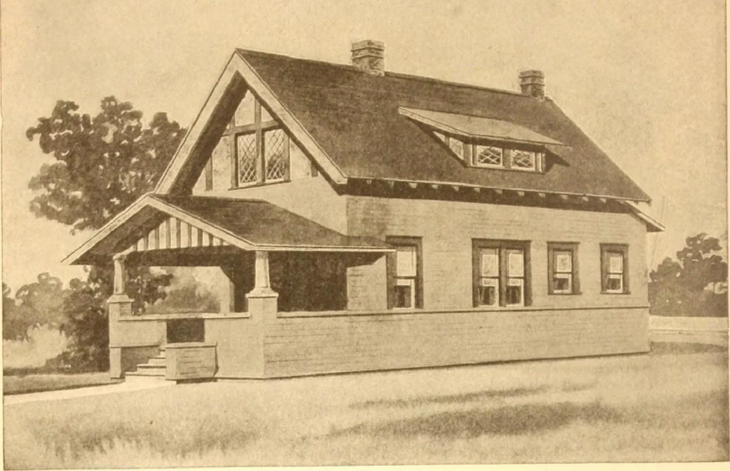 An illustration from Radford's Combined House and Barn Plan Book, 1908, leaf 37