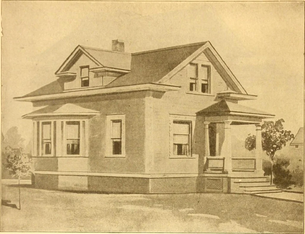 An illustration from Radford's Combined House and Barn Plan Book, 1908, leaf 38