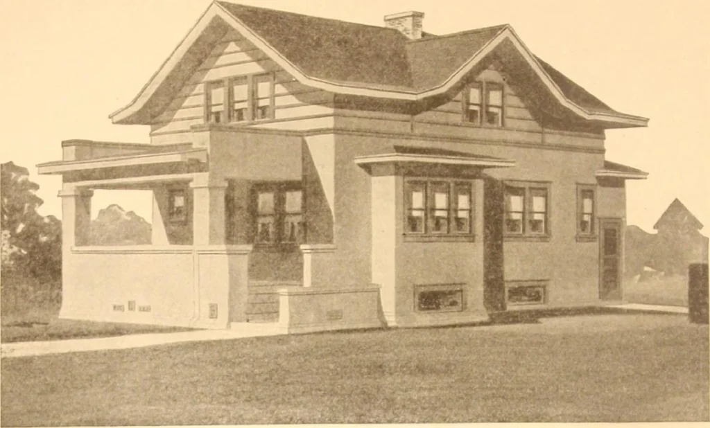 An illustration from Radford's Combined House and Barn Plan Book, 1908, leaf 39