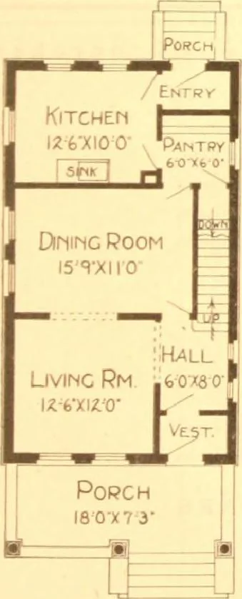 An illustration from Radford's Combined House and Barn Plan Book, 1908, leaf 40