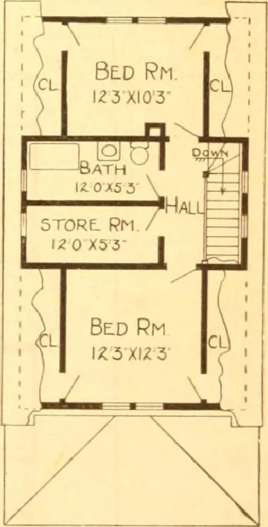 An illustration from Radford's Combined House and Barn Plan Book, 1908, leaf 40
