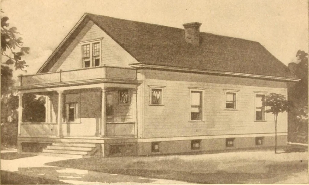 An illustration from Radford's Combined House and Barn Plan Book, 1908, leaf 41