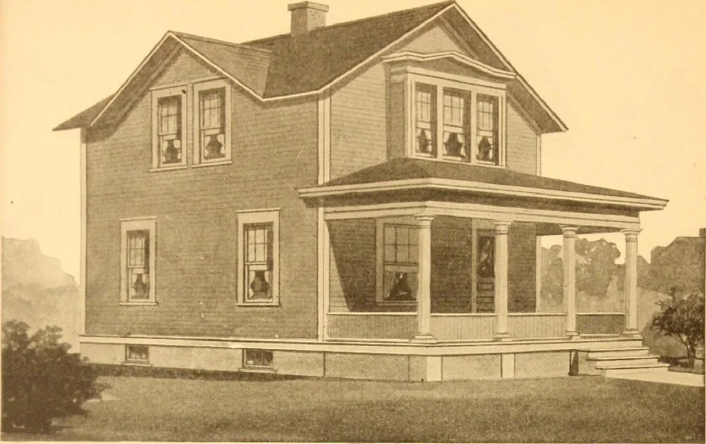 An illustration from Radford's Combined House and Barn Plan Book, 1908, leaf 44