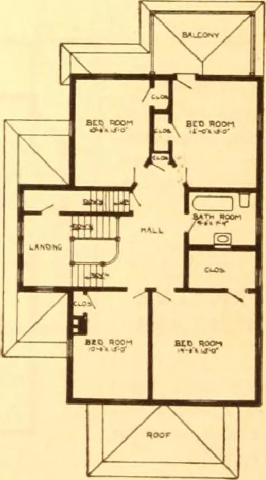 An illustration from Radford's Combined House and Barn Plan Book, 1908, leaf 46