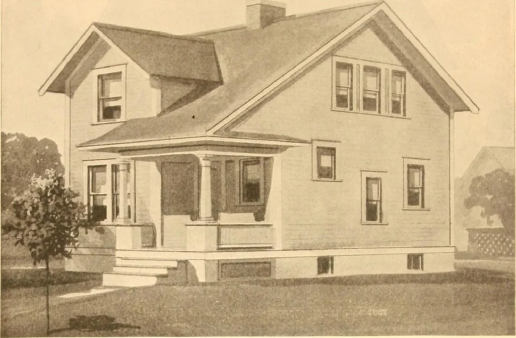 An illustration from Radford's Combined House and Barn Plan Book, 1908, leaf 47