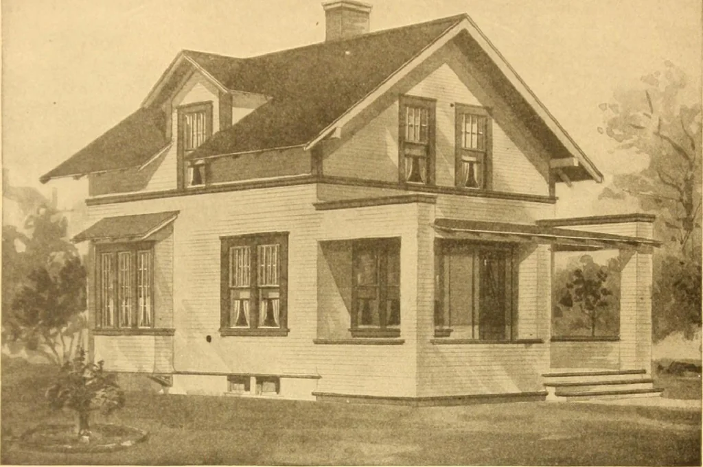 An illustration from Radford's Combined House and Barn Plan Book, 1908, leaf 48