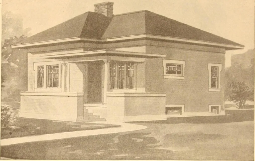 An illustration from Radford's Combined House and Barn Plan Book, 1908, leaf 55