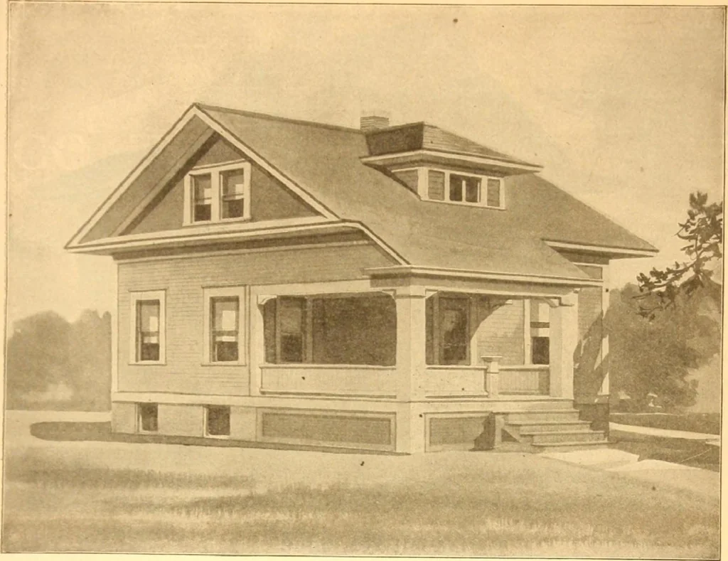 An illustration from Radford's Combined House and Barn Plan Book, 1908, leaf 56