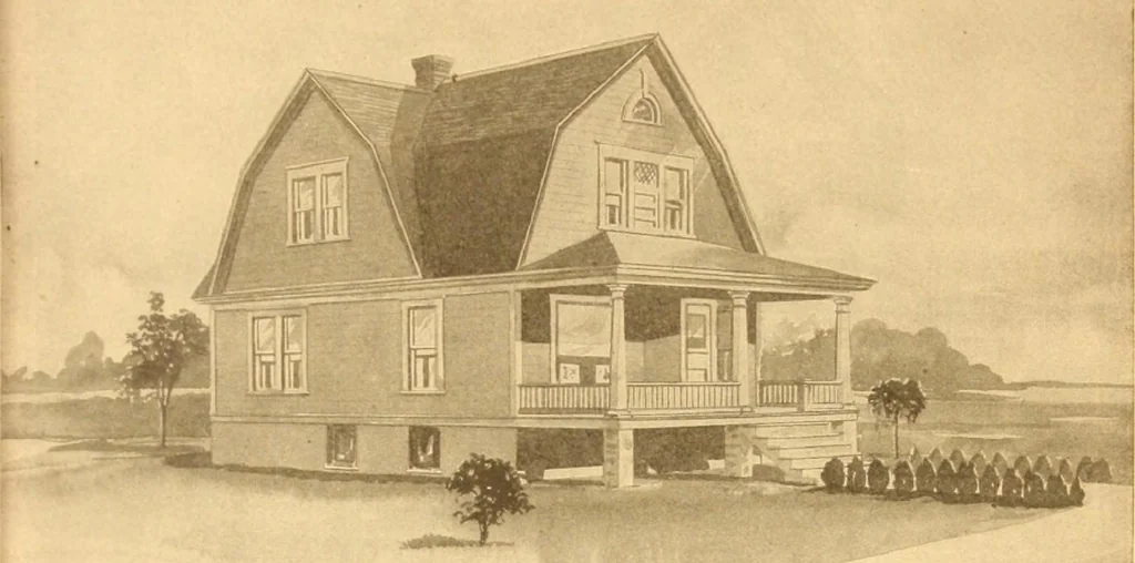 An illustration from Radford's Combined House and Barn Plan Book, 1908, leaf 60