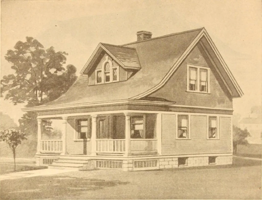 An illustration from Radford's Combined House and Barn Plan Book, 1908, leaf 65