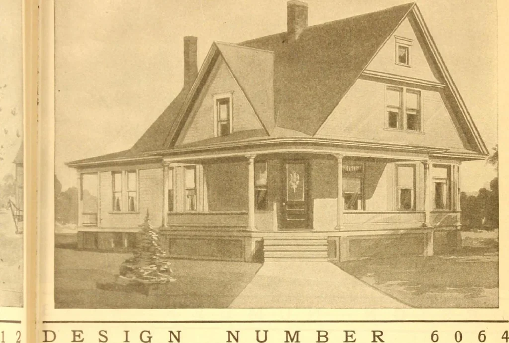 An illustration from Radford's Combined House and Barn Plan Book, 1908, leaf 70