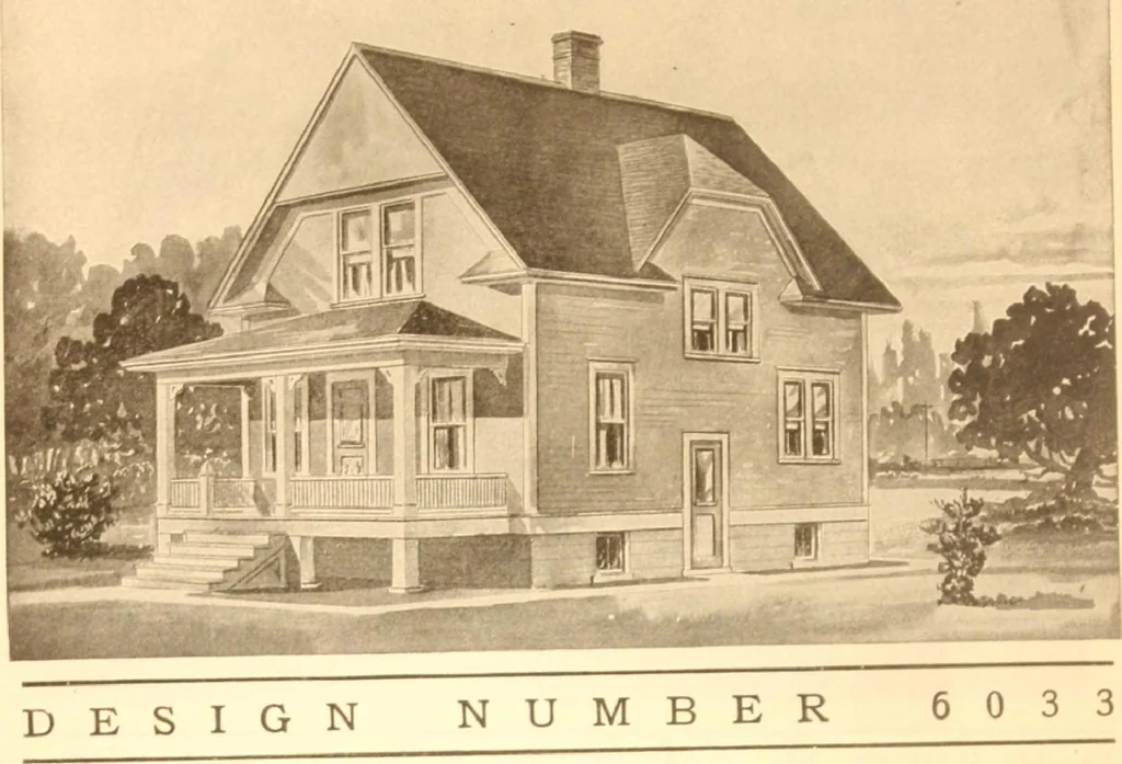 An illustration from Radford's Combined House and Barn Plan Book, 1908, leaf 71
