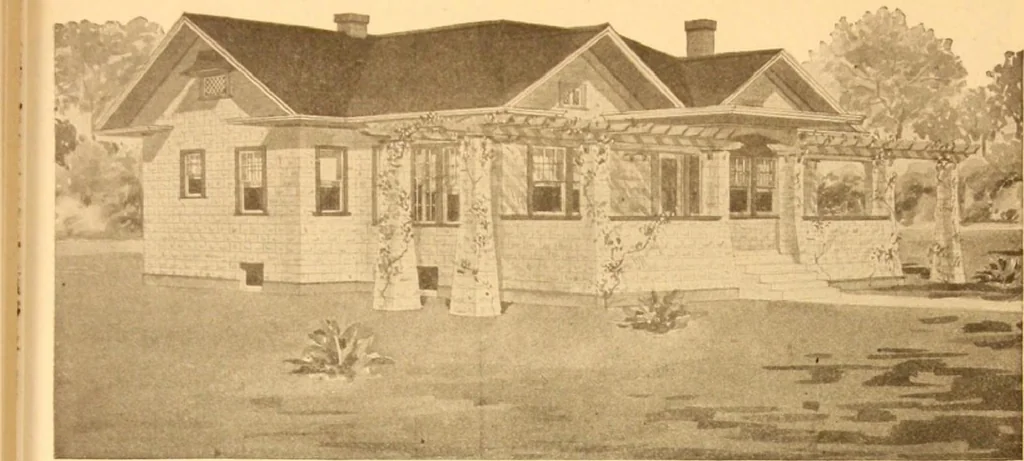An illustration from Radford's Combined House and Barn Plan Book, 1908, leaf 76