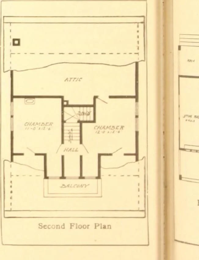 An illustration from Radford's Combined House and Barn Plan Book, 1908, leaf 77