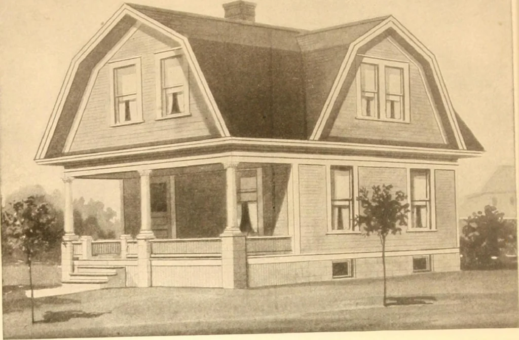 An illustration from Radford's Combined House and Barn Plan Book, 1908, leaf 79