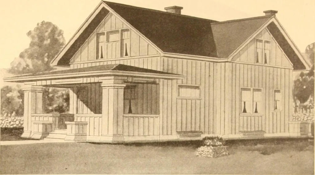 An illustration from Radford's Combined House and Barn Plan Book, 1908, leaf 89