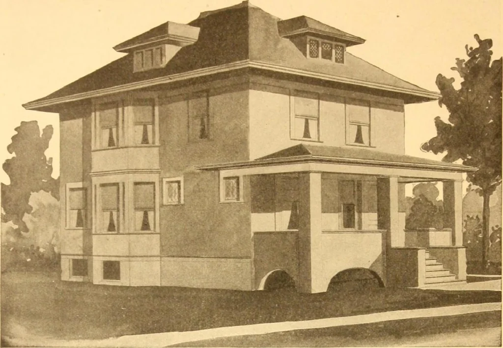 An illustration from Radford's Combined House and Barn Plan Book, 1908, leaf 94