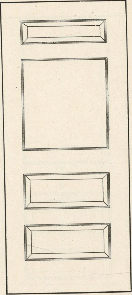 An illustration from Sash, doors, blinds, mouldings, and all kinds of millwork, 1904, leaf 100