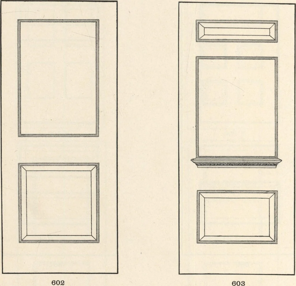 An illustration from Sash, doors, blinds, mouldings, and all kinds of millwork, 1904, leaf 101
