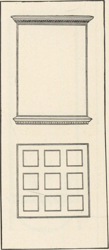 An illustration from Sash, doors, blinds, mouldings, and all kinds of millwork, 1904, leaf 104