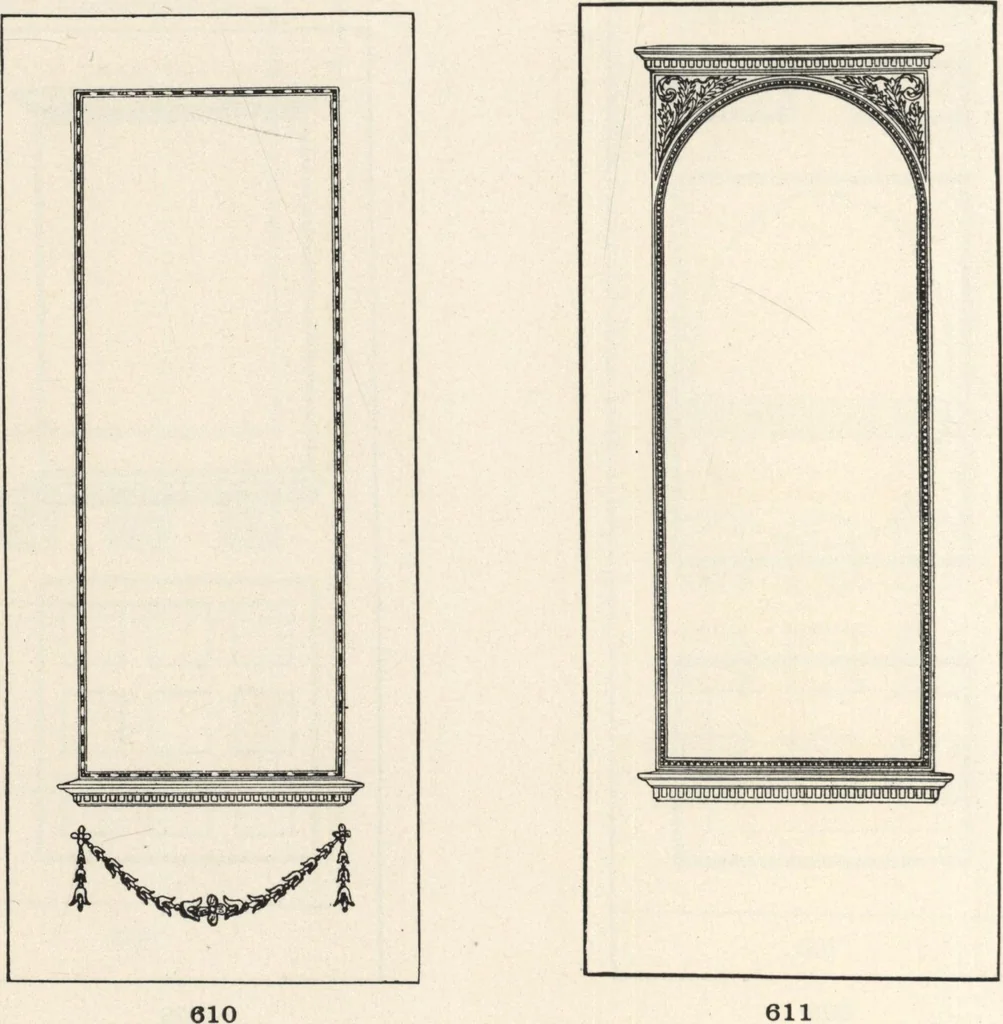 An illustration from Sash, doors, blinds, mouldings, and all kinds of millwork, 1904, leaf 105