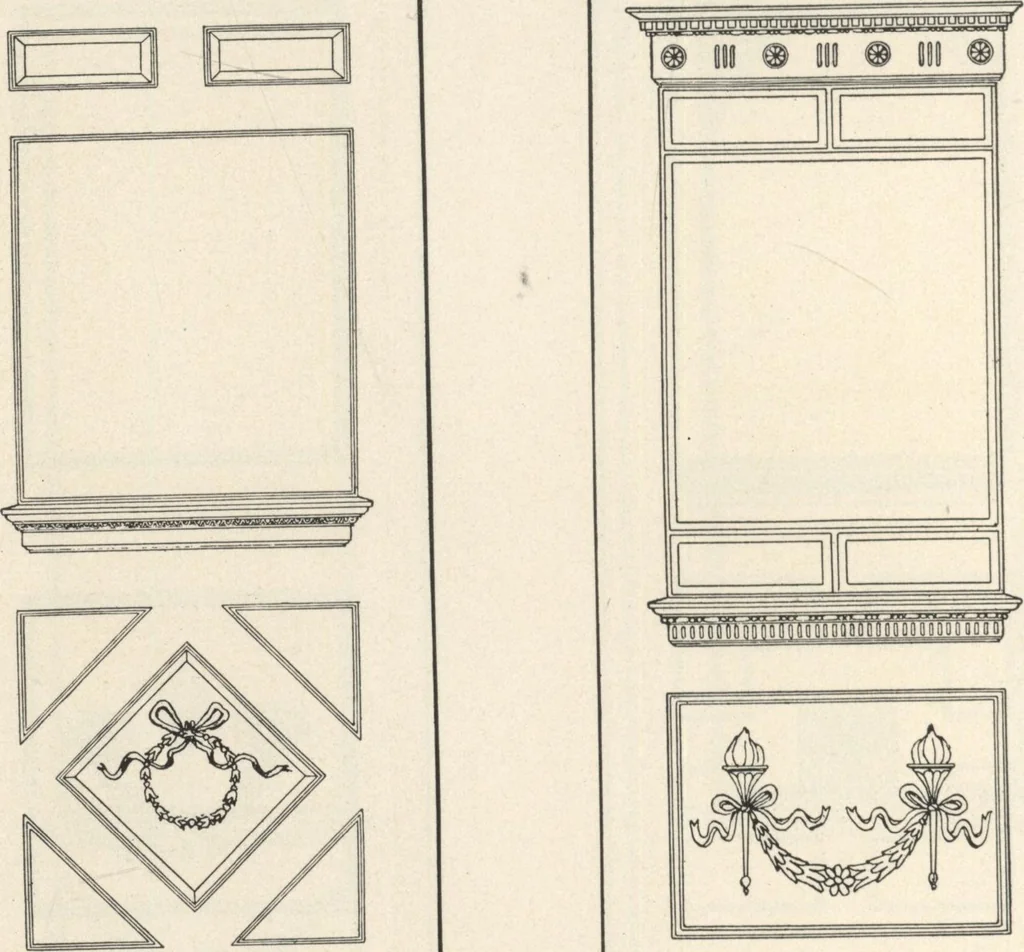 An illustration from Sash, doors, blinds, mouldings, and all kinds of millwork, 1904, leaf 107
