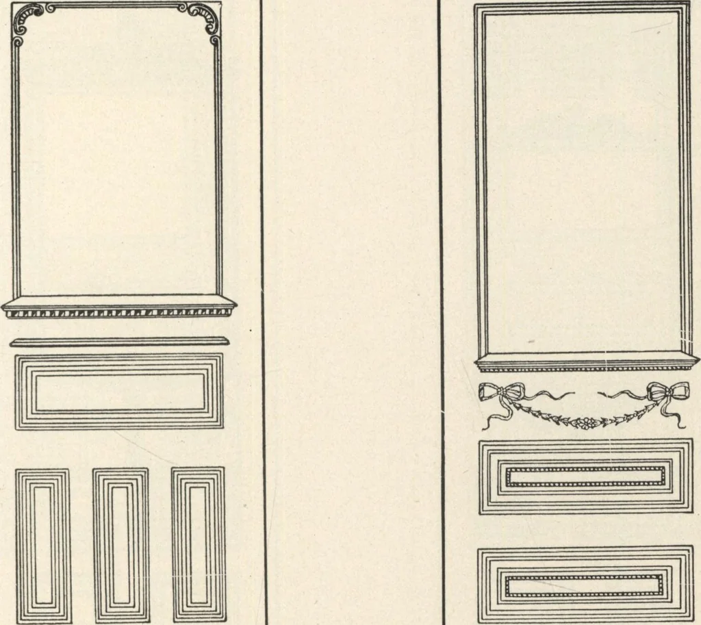 An illustration from Sash, doors, blinds, mouldings, and all kinds of millwork, 1904, leaf 108